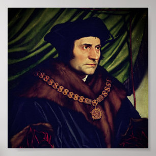 Sir Thomas More - door Hans Holbein, de jongere Poster