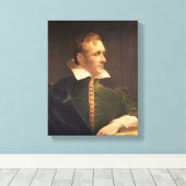 Sir Thomas Stamford Raffles Canvas Afdruk (Insitu (Houten vloer))