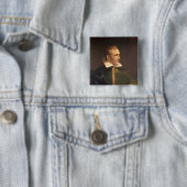 Sir Thomas Stamford Raffles Vierkante Button 5,1 Cm (In situ)
