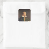 Sir Thomas Stamford Raffles Vierkante Sticker (Tas)