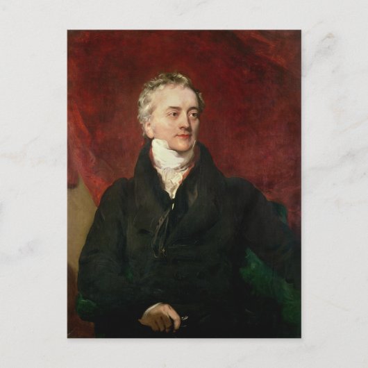 Sir Thomas Young MD, FRS Briefkaart (Voorkant)