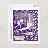 Sir Tristram van Aubrey Beardsley Illustratie Briefkaart (Voorkant / Achterkant)
