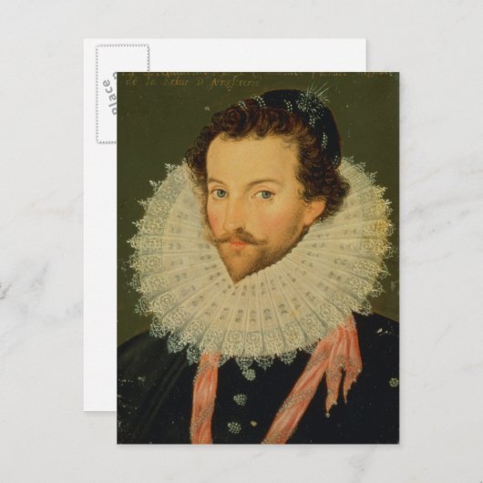 Sir Walter Raleigh 2 Briefkaart (Voorkant / Achterkant)