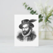 sir-walter-raleigh briefkaart (Staand voorkant)