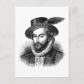 sir-walter-raleigh briefkaart (Voorkant)