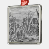 Sir Walter Raleigh Metalen Ornament (Links)