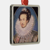 Sir Walter Raleigh Metalen Ornament (Rechts)