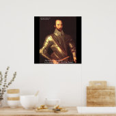 Sir Walter Raleigh "True Love" Kunstposters Poster (Keuken)
