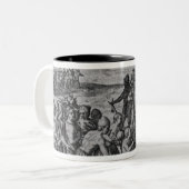 Sir Walter Raleigh Tweekleurige Koffiemok (Voorkant links)