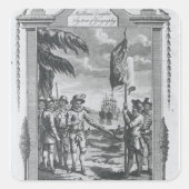 Sir Walter Raleigh Vierkante Sticker (Voorkant)