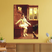 Sir Walter Raleigh's eerste rook Canvas Afdruk (Insitu (Woonkamer))