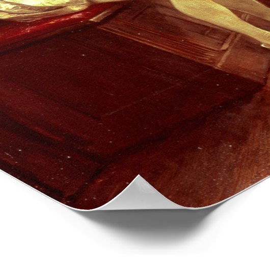 Sir Walter Raleigh's eerste rook Poster (Hoek)