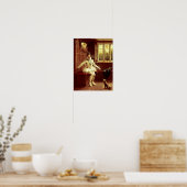 Sir Walter Raleigh's eerste rook Poster (Keuken)