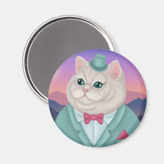 Sir Whiskers Magneet (Voorkant / Achterkant)