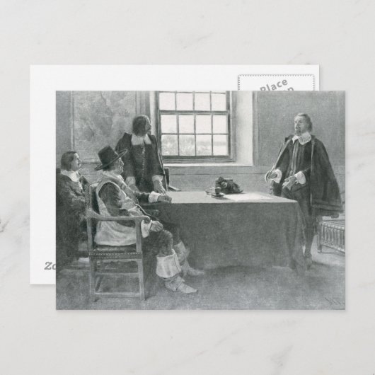 Sir William Berkeley Surrendering Briefkaart (Voorkant / Achterkant)