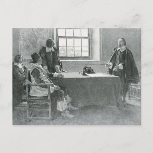 Sir William Berkeley Surrendering Briefkaart (Voorkant)
