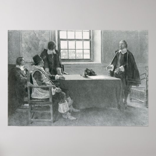 Sir William Berkeley Surrendering Poster (Voorkant)