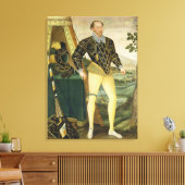 Sir William Drury, van Hawstead Suffolk (1527-1979 Canvas Afdruk (Insitu (Woonkamer))