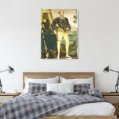 Sir William Drury, van Hawstead Suffolk (1527-1979 Canvas Afdruk (Insitu (Slaapkamer))