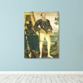 Sir William Drury, van Hawstead Suffolk (1527-1979 Canvas Afdruk (Insitu (Houten vloer))