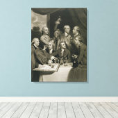 Sir William Hamilton (1730-1803) met andere Connoi Canvas Afdruk (Insitu (Houten vloer))