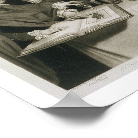 Sir William Hamilton (1730-1803) met andere Connoi Poster (Hoek)