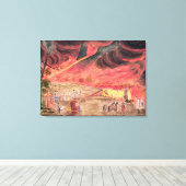 Sir William Hamilton bestudeert de uitbarsting Canvas Afdruk (Insitu (Houten vloer))