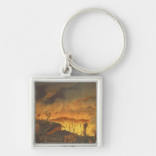 Sir William Hamilton die Ferdinand IV toont Sleutelhanger