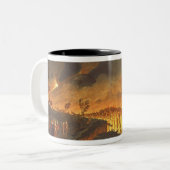 Sir William Hamilton die Ferdinand IV toont Tweekleurige Koffiemok (Voorkant links)