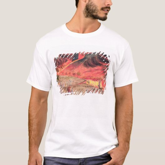 Sir William Hamilton Studies the Eruption T-shirt (Voorkant)