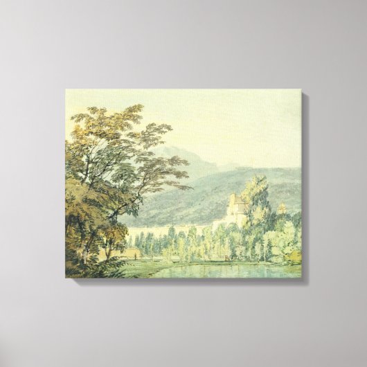 Sir William Hamilton's Villa, c.1795 (w/c over pen Canvas Afdruk (Voorkant)