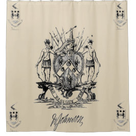 Sir William Johnson Coat of Arms Shower Curtain Douchegordijn