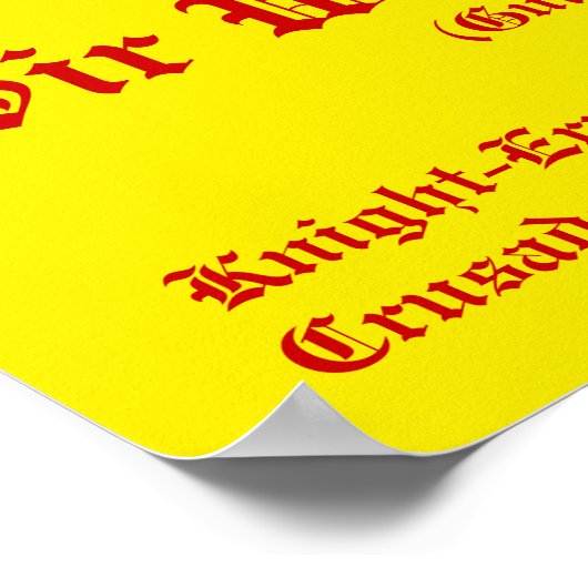 Sir William Marshal Poster (Hoek)