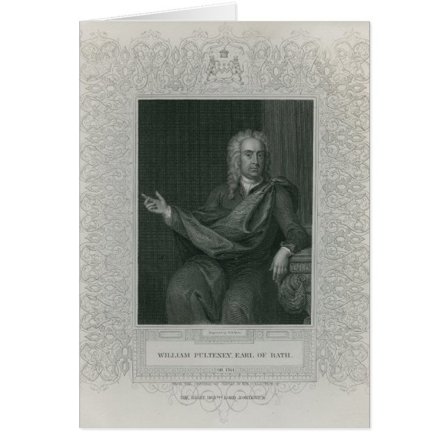 Sir William Pulteney, Earl of Bath (Voorkant)