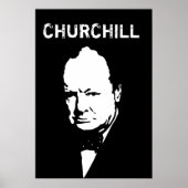 Sir Winston Black en White Poster (Voorkant)