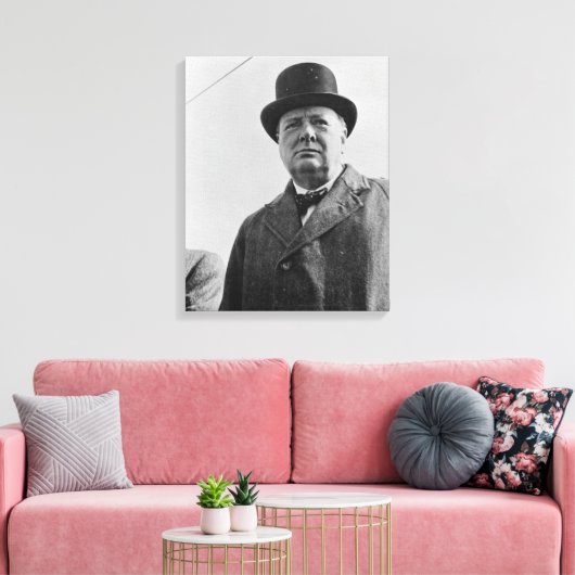 Sir Winston Churchill (1942) Canvas Afdruk (Insitu (Woonkamer))