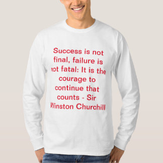 Sir Winston Churchill citaat T-shirt