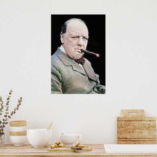 Sir Winston Churchill Poster (Keuken)