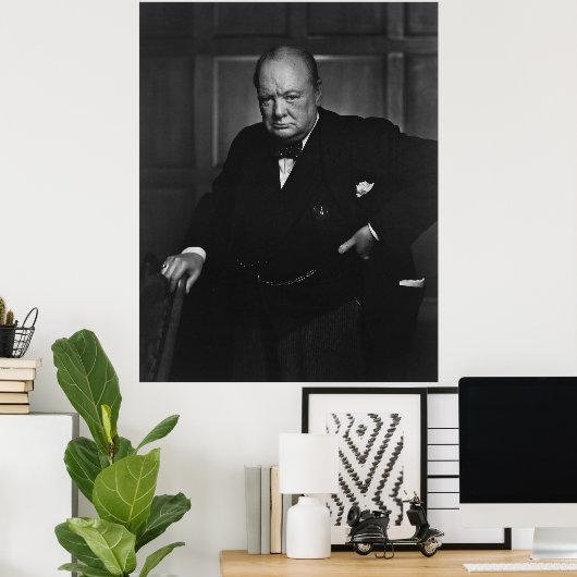 Sir Winston Churchill Poster (Thuiskantoor)