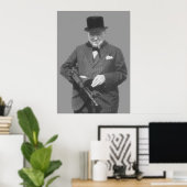 Sir Winston Churchill Poster (Thuiskantoor)