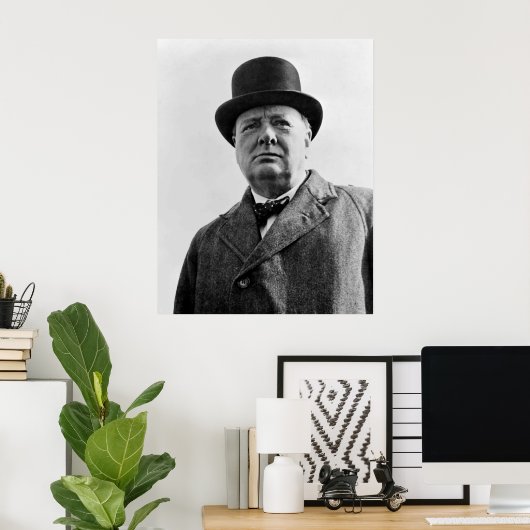 Sir Winston Churchill Poster (Thuiskantoor)