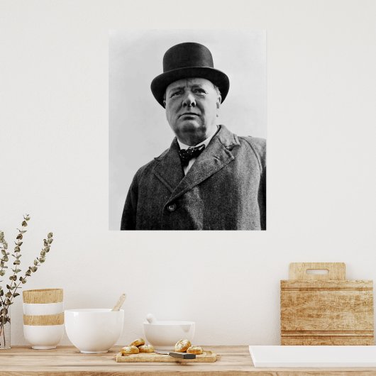 Sir Winston Churchill Poster (Keuken)