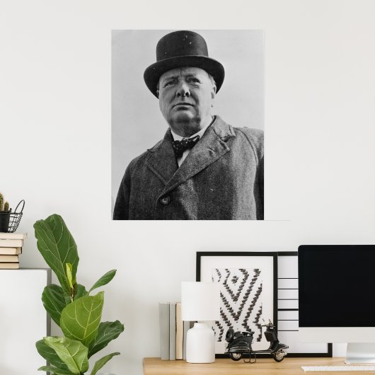 Sir Winston Churchill Poster (Thuiskantoor)