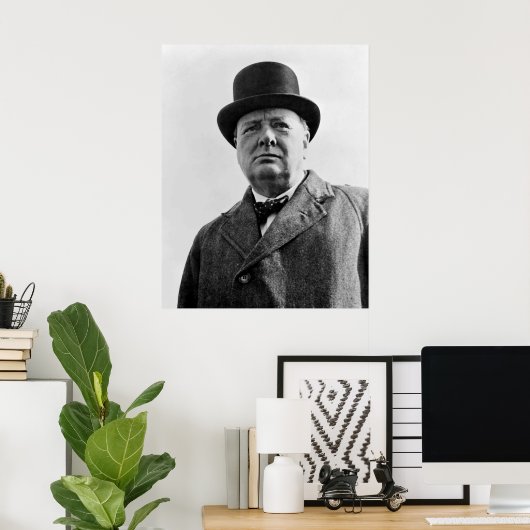 Sir Winston Churchill Poster (Thuiskantoor)