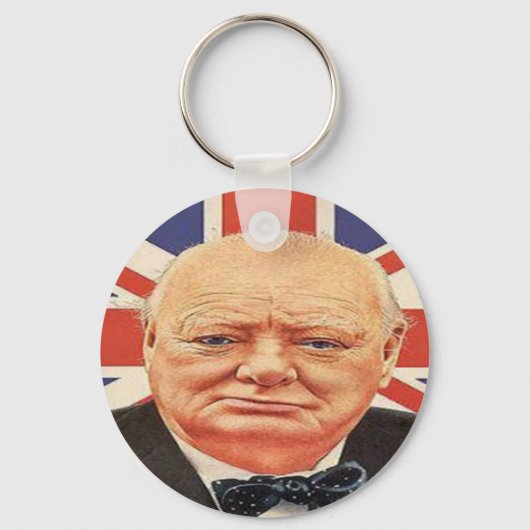 Sir Winston Churchill Sleutelhanger (Voorkant)