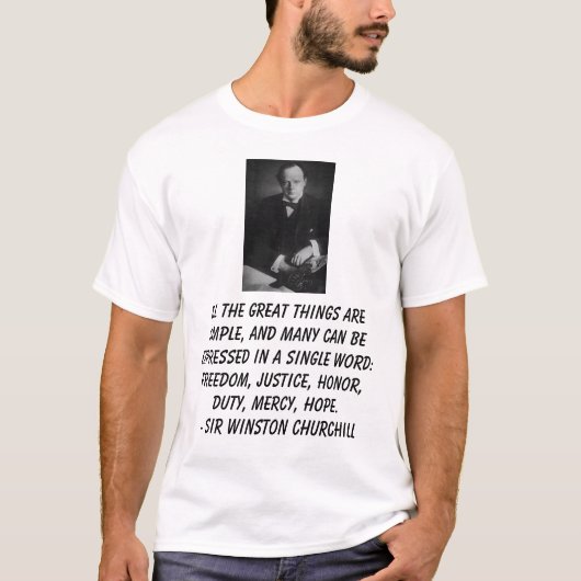 Sir Winston Churchill T-shirt (Voorkant)