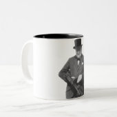 Sir Winston Churchill Tweekleurige Koffiemok (Voorkant links)