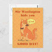 Sir Woofington Post Card Briefkaart (Voorkant / Achterkant)
