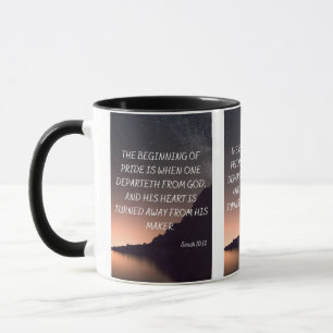 Sirach 10:12 KJV Bijbelscripts Pic Two-Tone Mok
