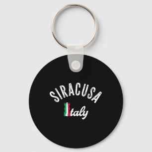 Siracusa Sicilië Vakantie Souvenir - Retro Siracus Sleutelhanger